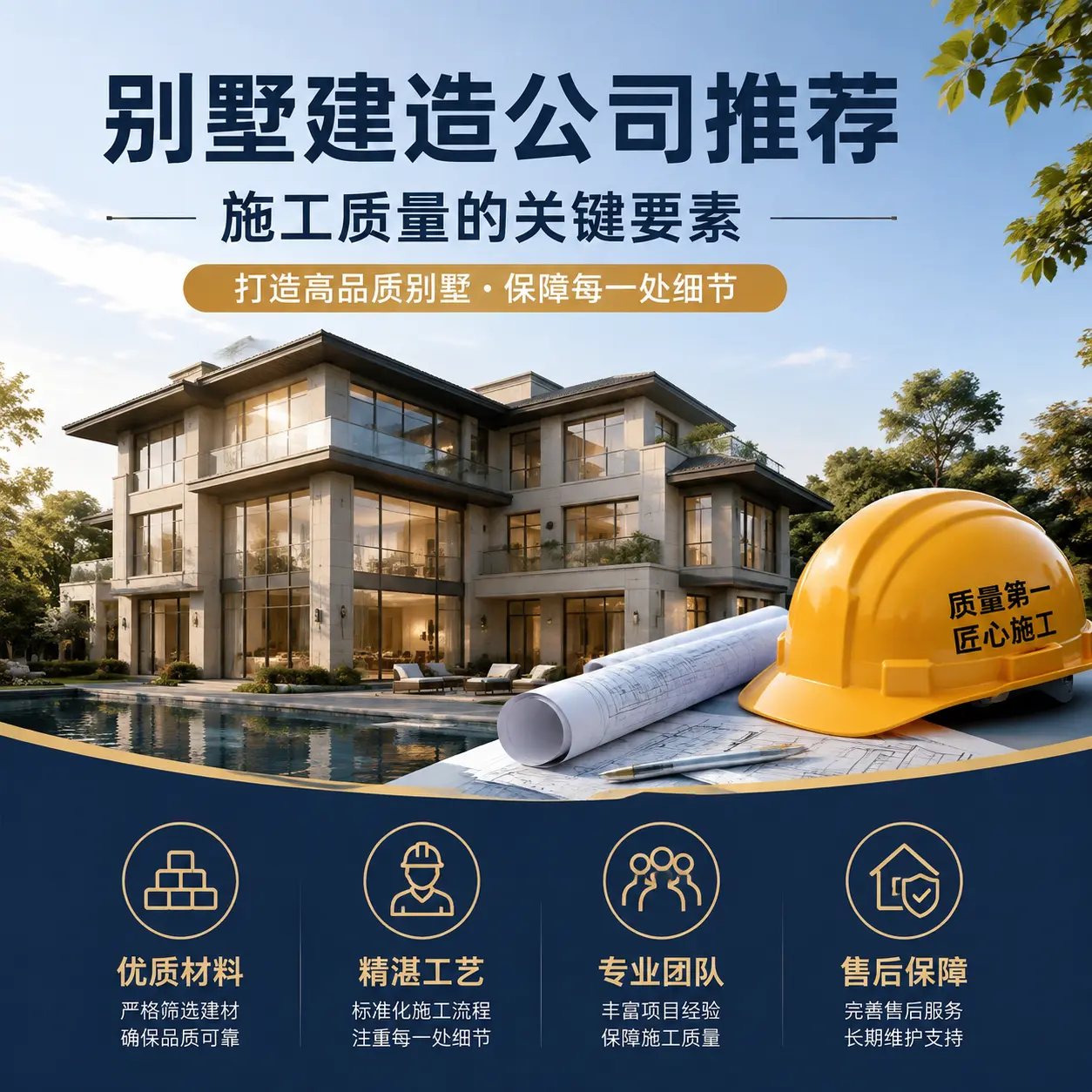 别墅建造公司推荐: 甘肃 施工质量的关键要素