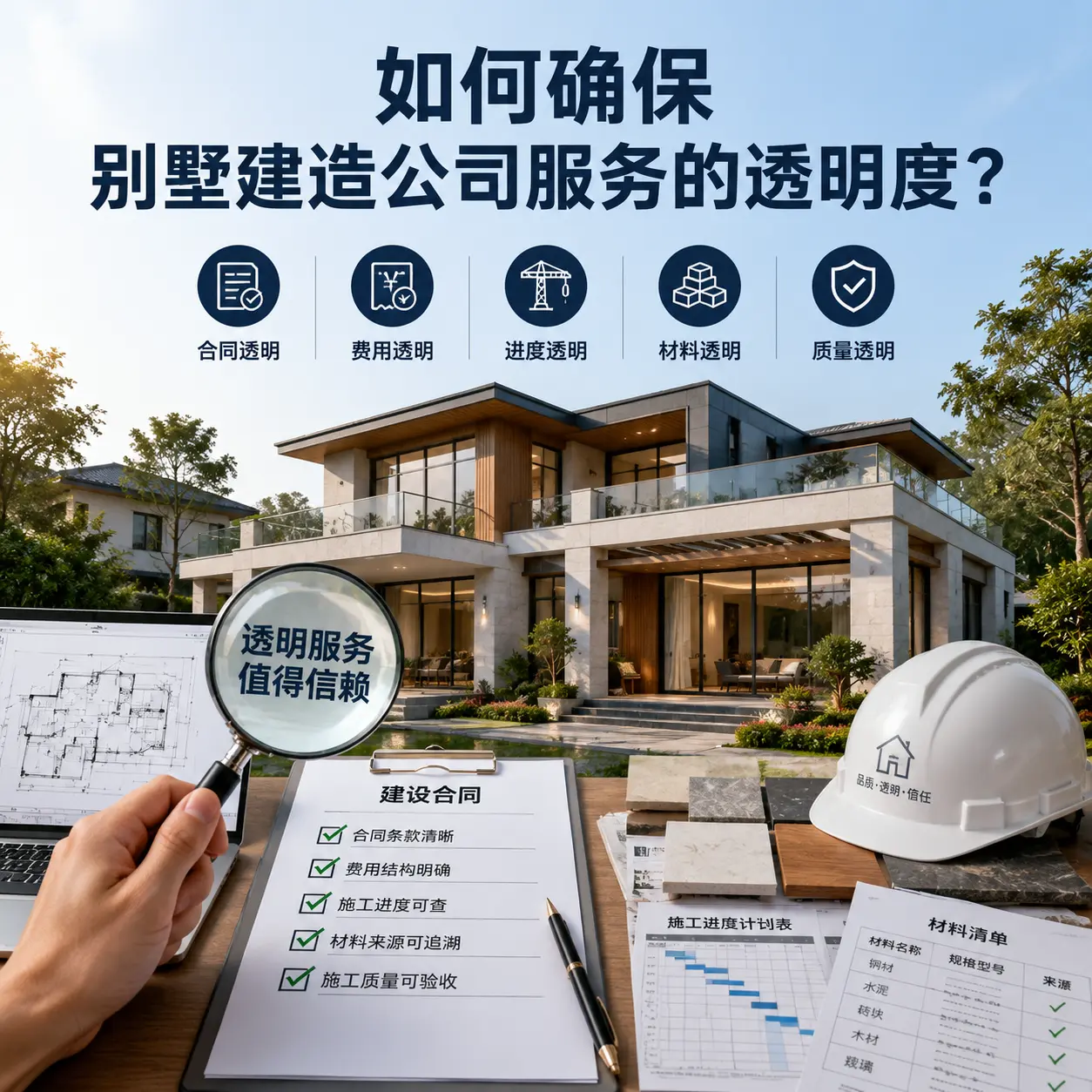 在 甘肃 如何确保别墅建造公司服务的透明度?