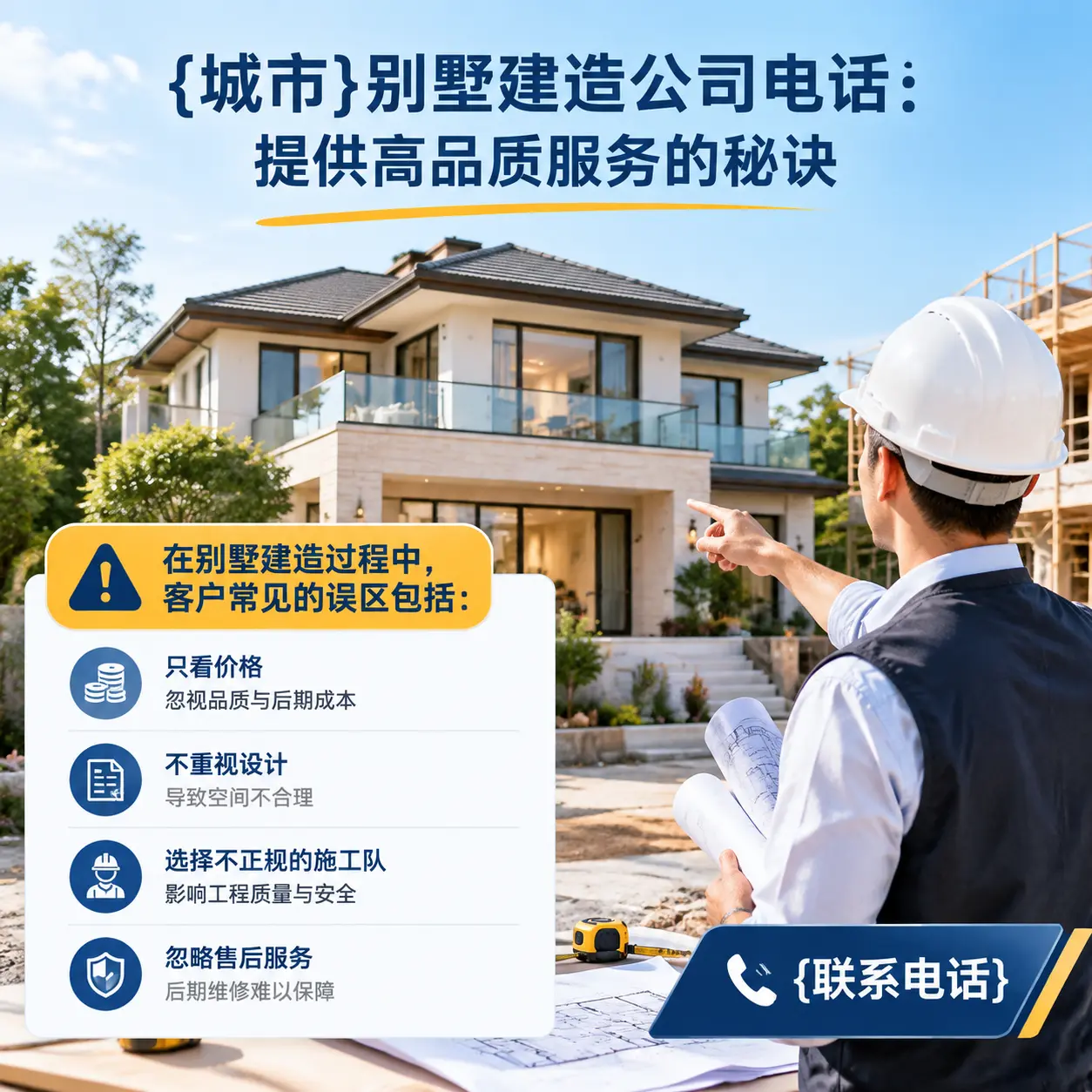 甘肃别墅建造公司电话：提供高品质服务的秘诀