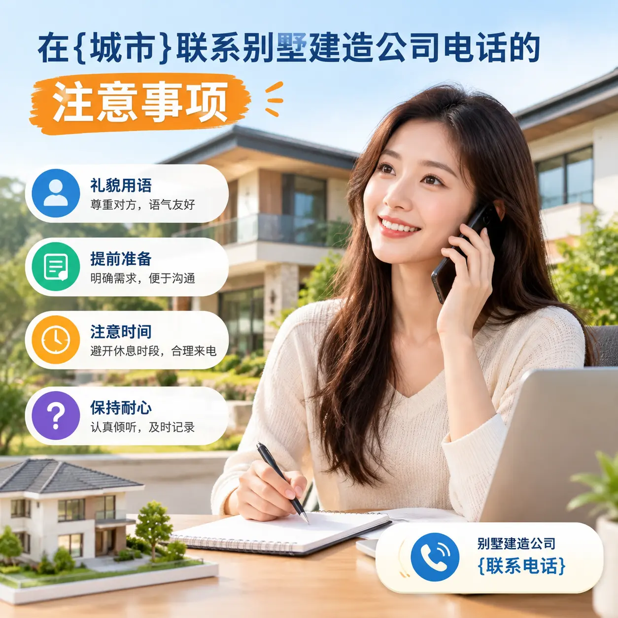 在甘肃联系别墅建造公司电话的注意事项