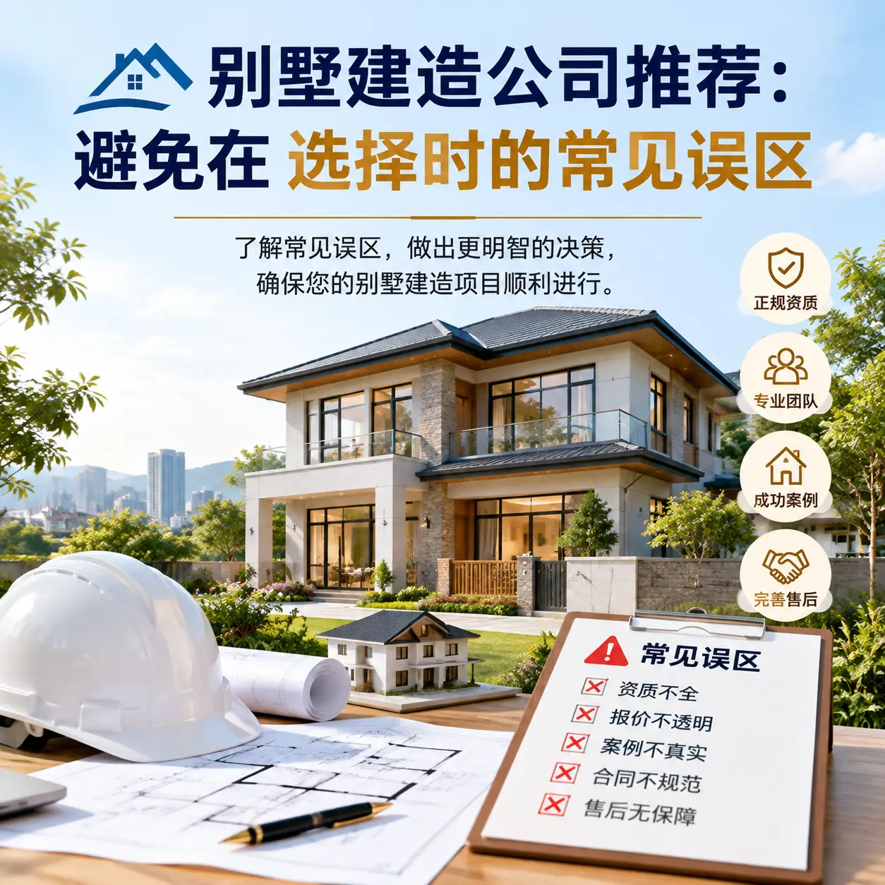 别墅建造公司推荐：避免在 甘肃 选择时的常见误区