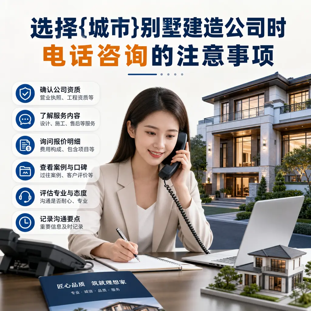 选择甘肃别墅建造公司时,电话咨询的注意事项