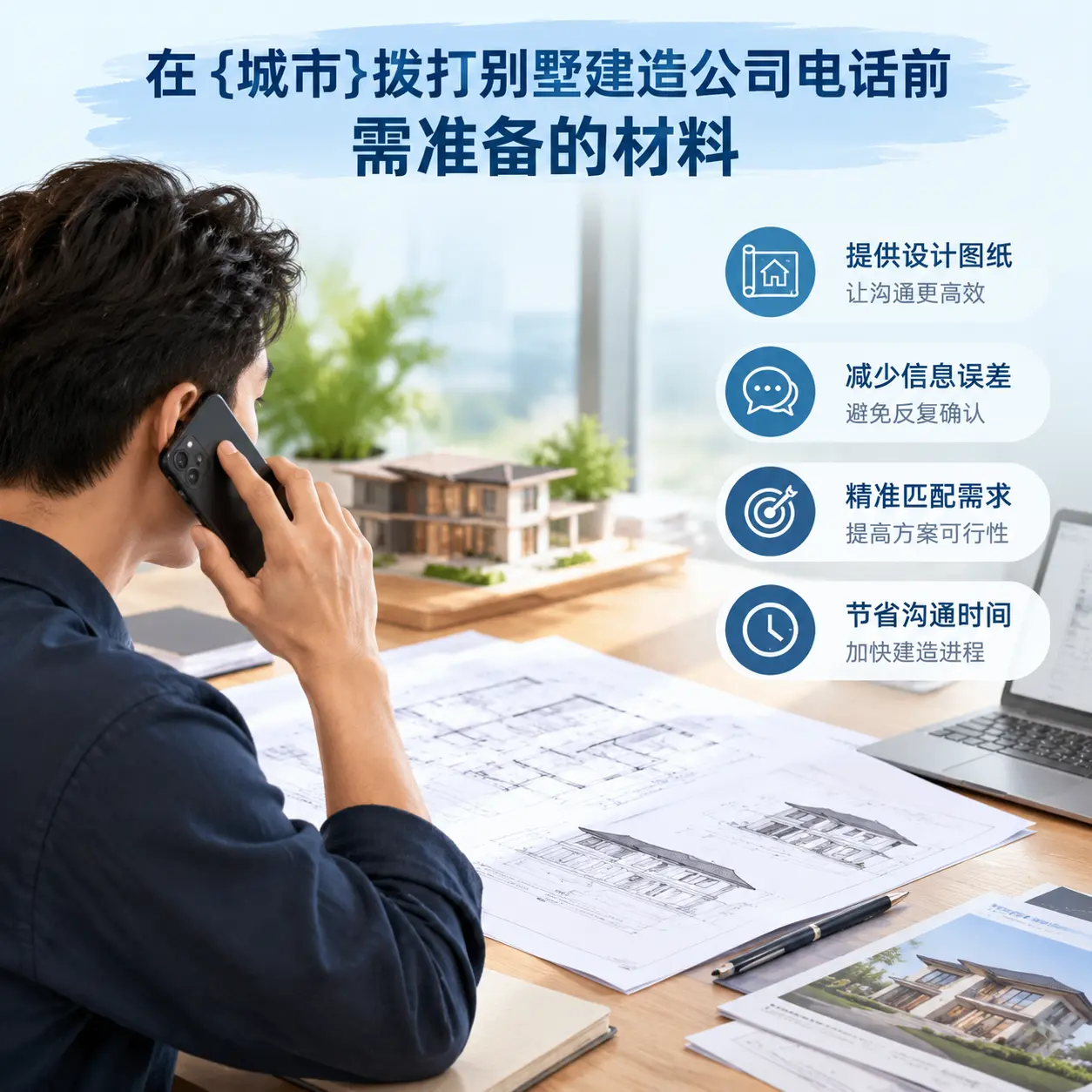 在甘肃拨打别墅建造公司电话前需准备的材料