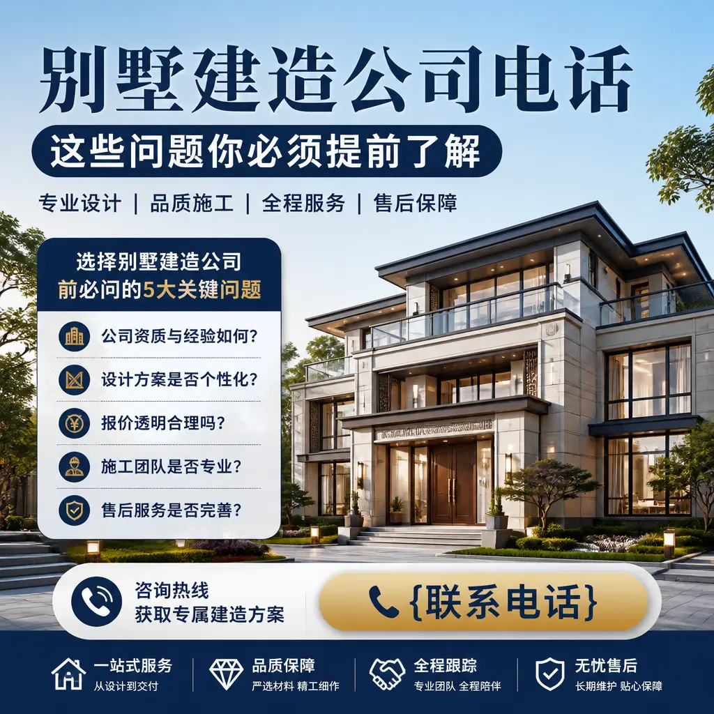 甘肃别墅建造公司电话，这些问题你必须提前了解