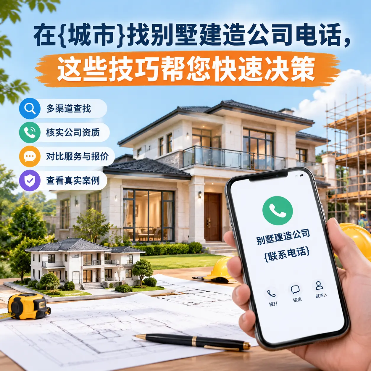 在甘肃找别墅建造公司电话,这些技巧帮您快速决策