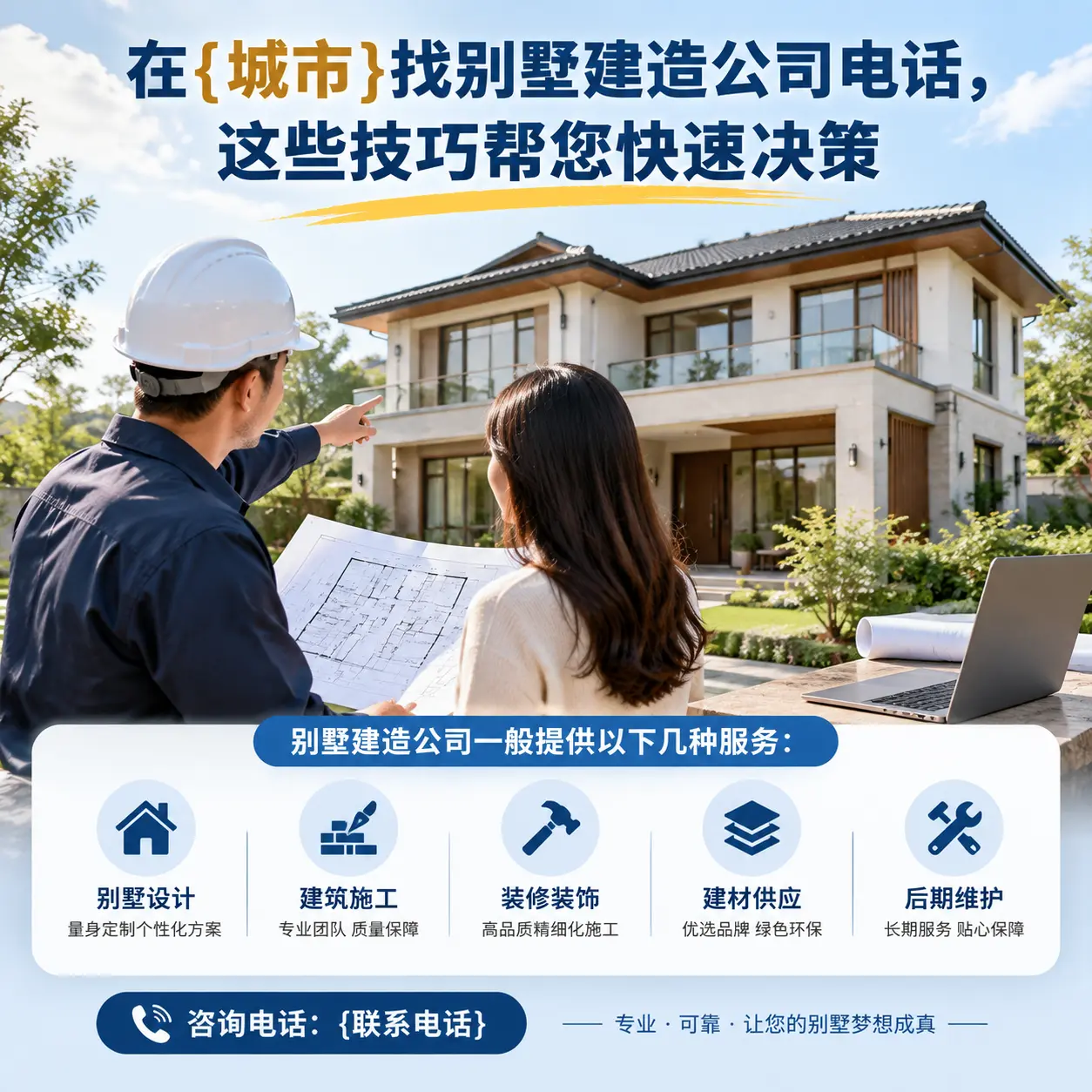 在甘肃找别墅建造公司电话,这些技巧帮您快速决策