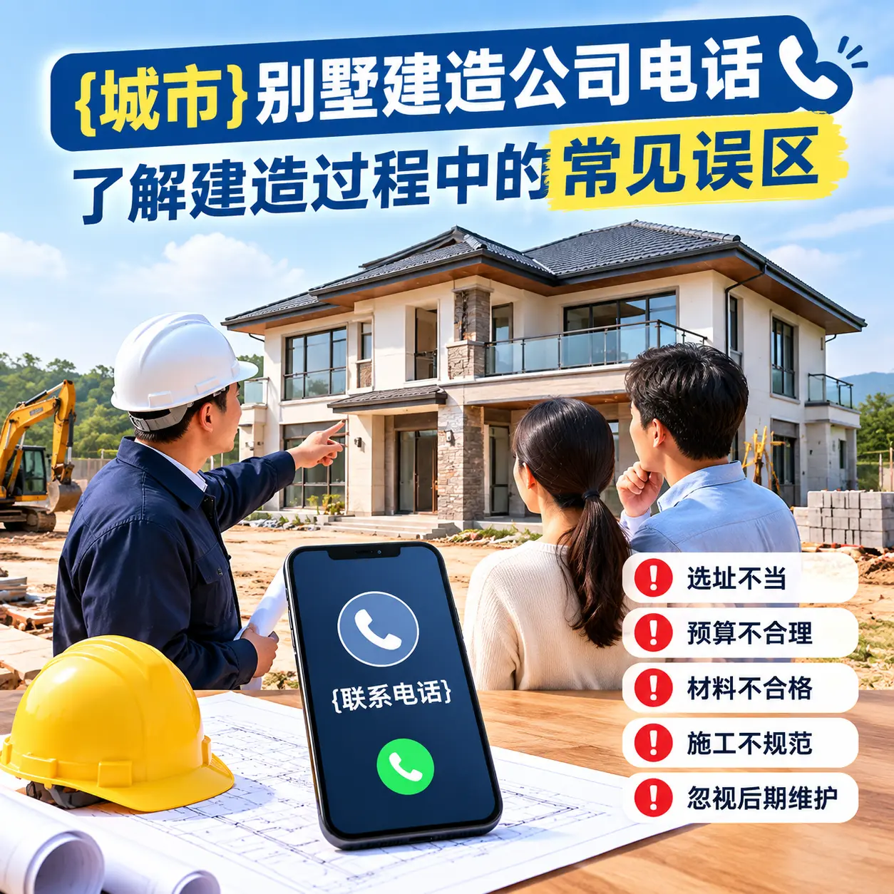 甘肃别墅建造公司电话，了解建造过程中的常见误区