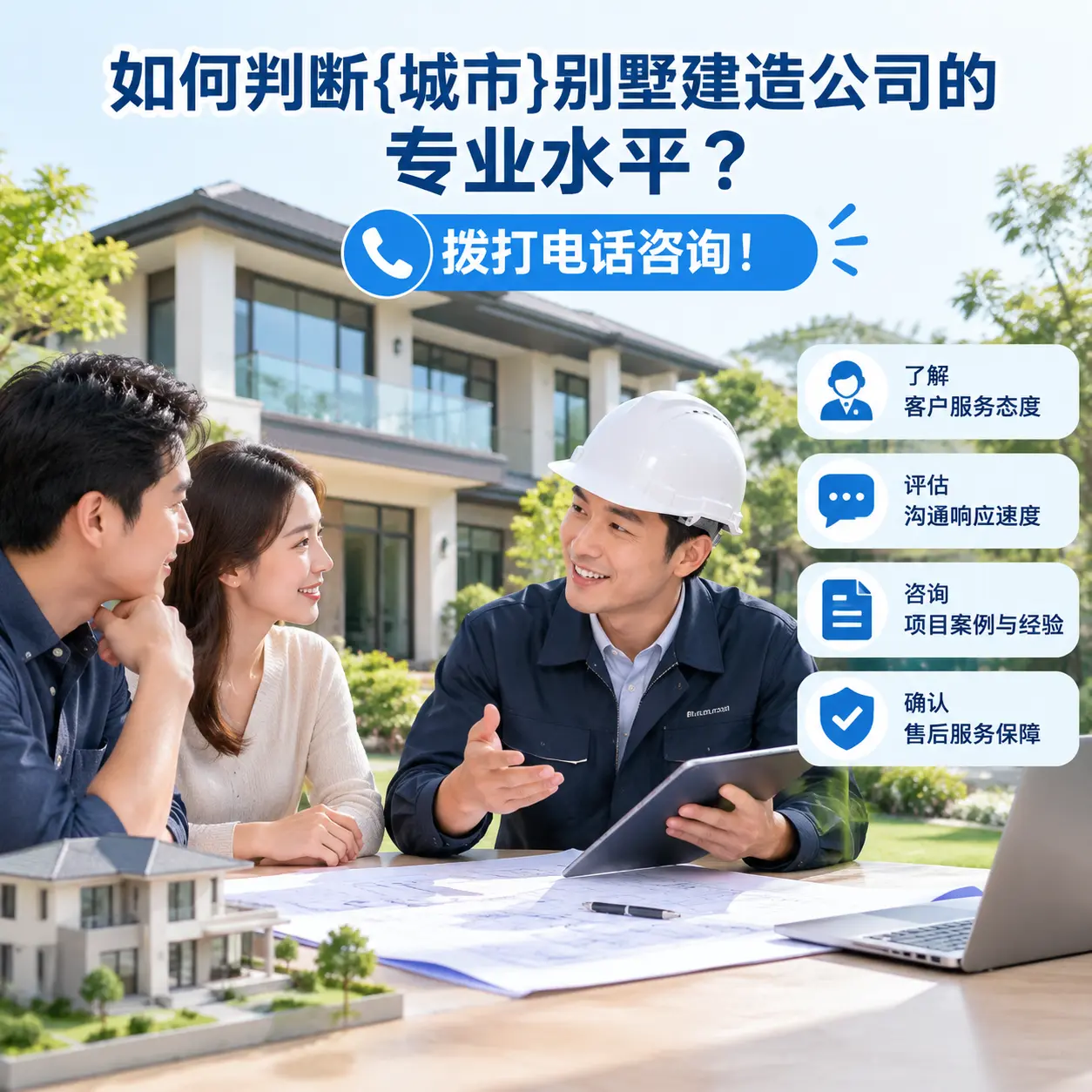 如何判断甘肃别墅建造公司的专业水平?拨打电话咨询!